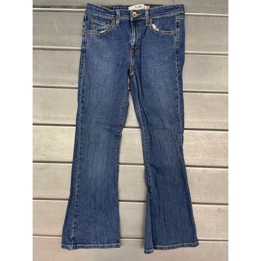 Vintage Levis 518 Jeans Womens Size 8S 29X30‎ Blue Medium Wash Denim Flare Leg